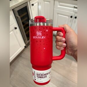 NWT Stanley 30z Limited Edition Ruby Hearts Red Tumbler